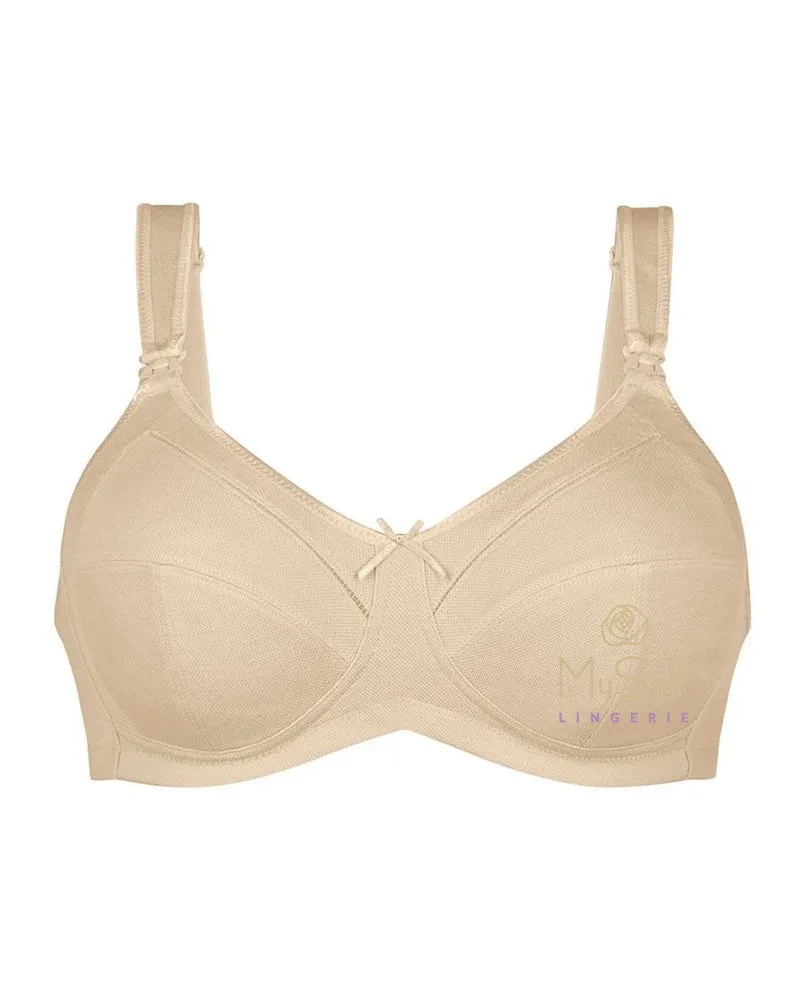 5055 Miss Cotton 3 Part Wire Free Nursing Bra
