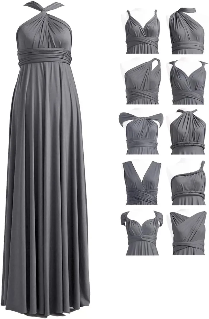 72styles Infinity Dress with Bandeau, Convertible Bridesmaid Dress, Long, Plus Size, Multi-Way Dress, Twist Wrap Dress