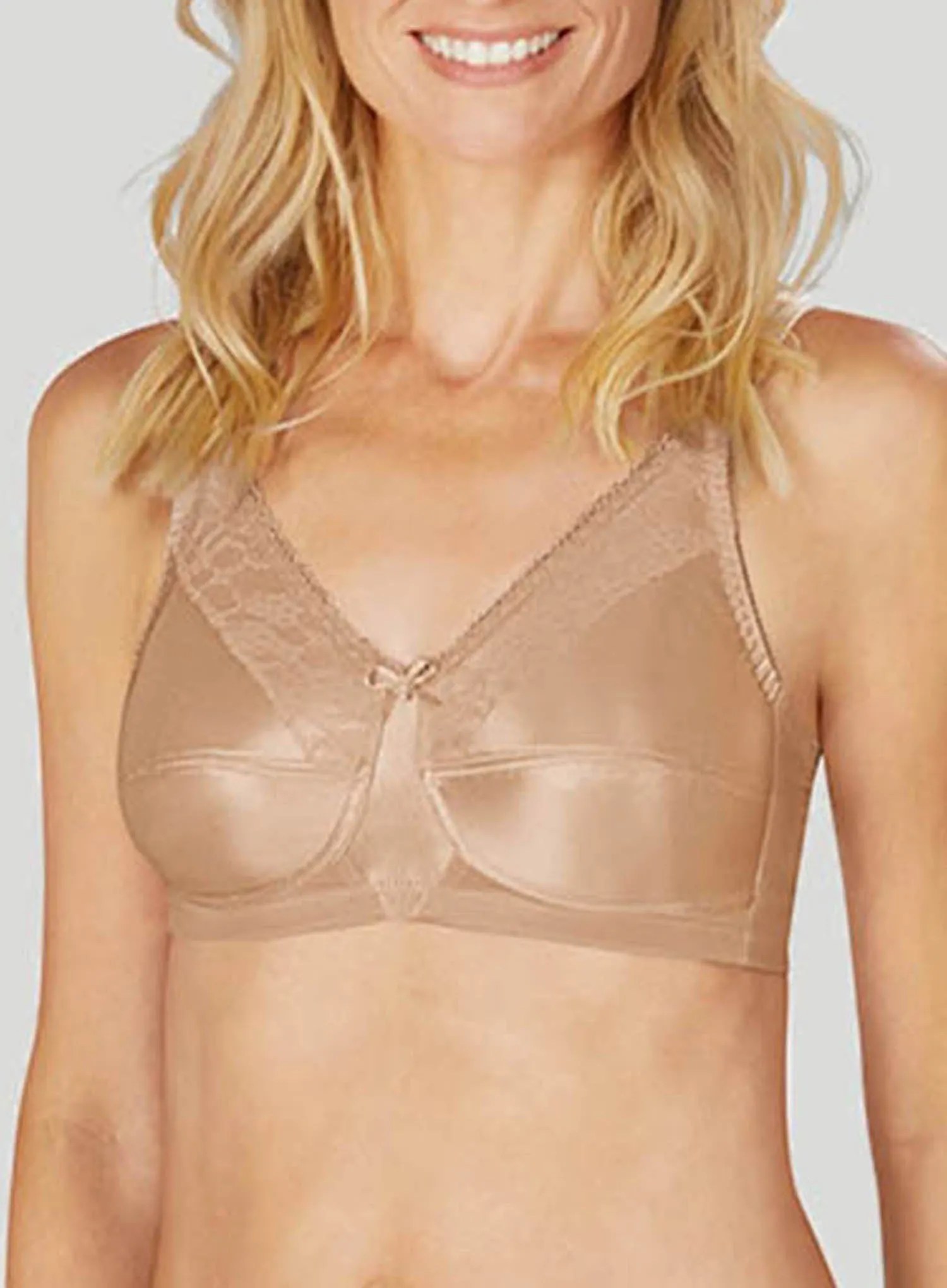 Amoena: Nancy Soft Cup Mastectomy Bra Light Sand