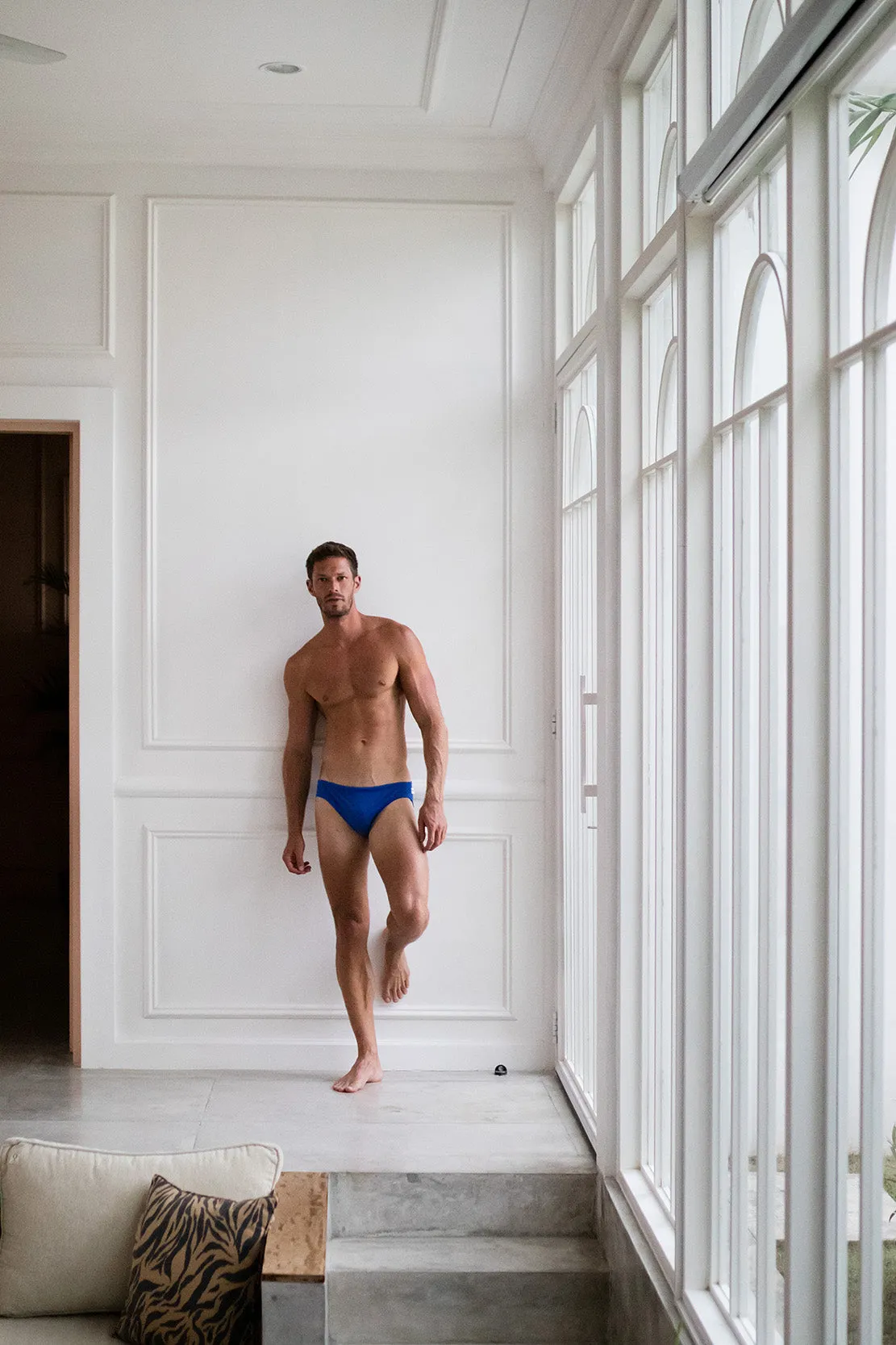 DEEP WATER BLUE Incognito Swim Briefs