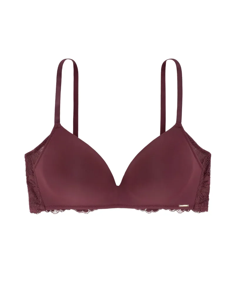 Dorina Wine Avery Molded Wire Free Bra