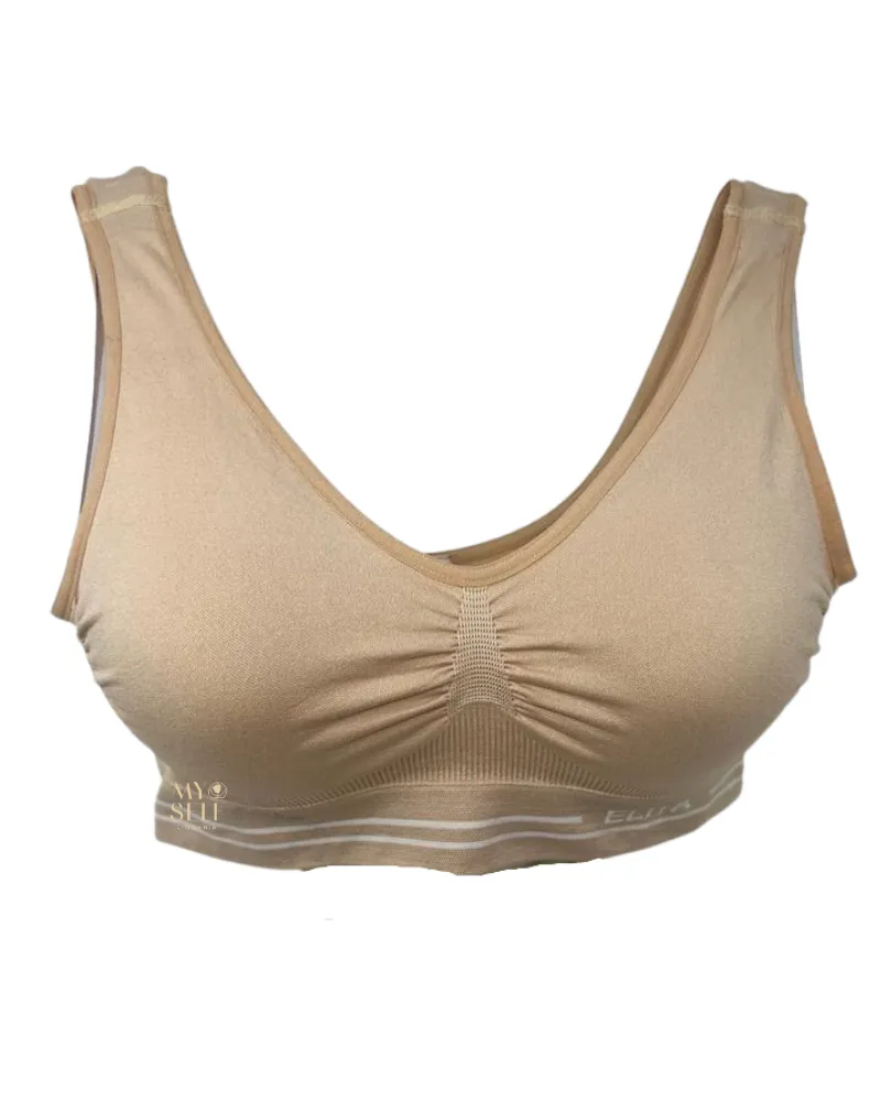 Elita Nude Beige Seamless Wirefree Bra