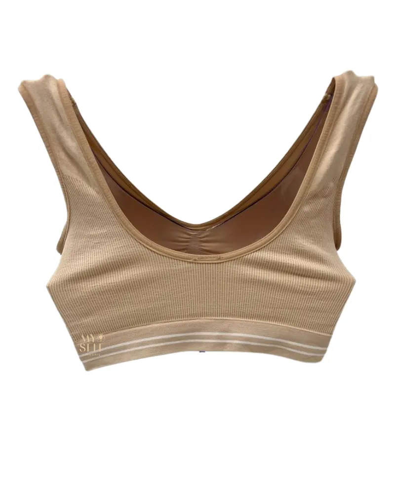 Elita Nude Beige Seamless Wirefree Bra