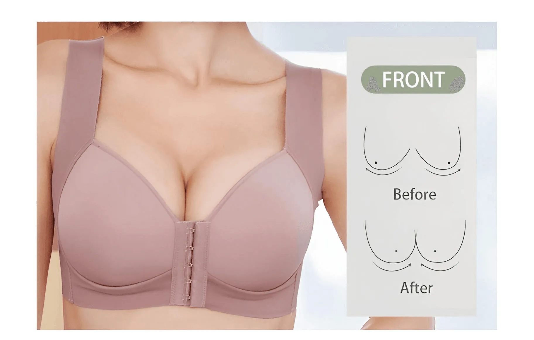Front Fastening Bra - Wire Free!
