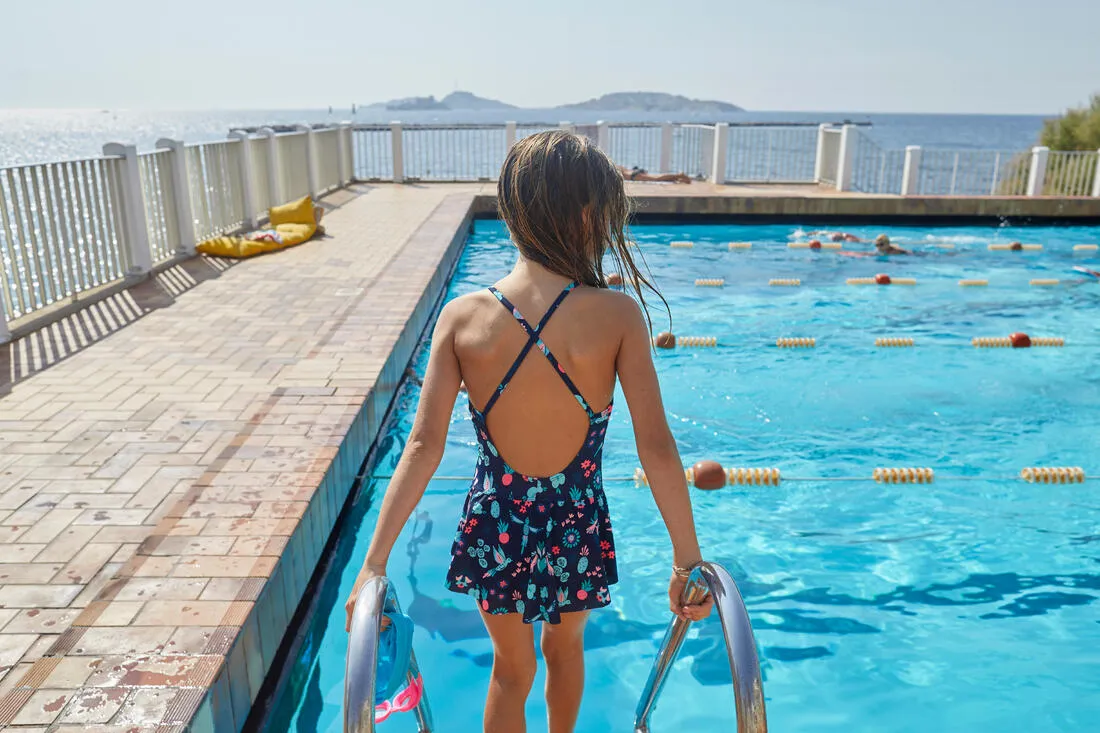 Girl's Swimsuit Skirt One-piece