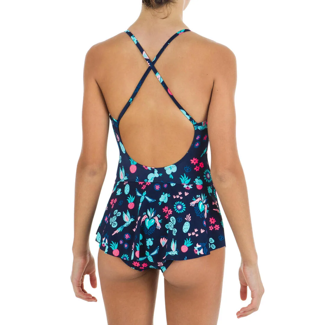 Girl's Swimsuit Skirt One-piece