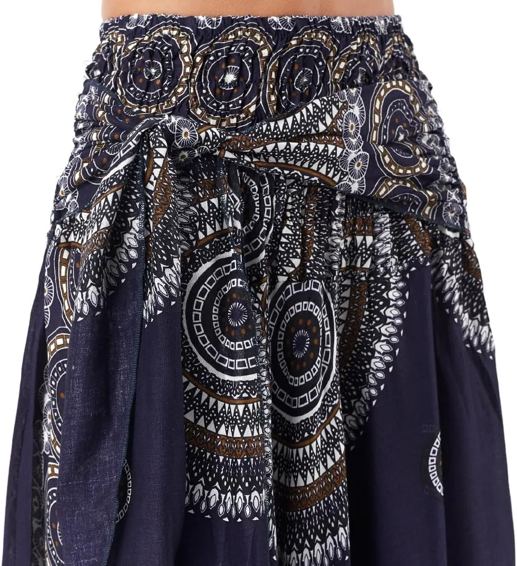 Happy Trunks Long Skirts for Women Boho Clothes for Women Maxi Skirt Hippie Gypsy Bohemian Floral Printed