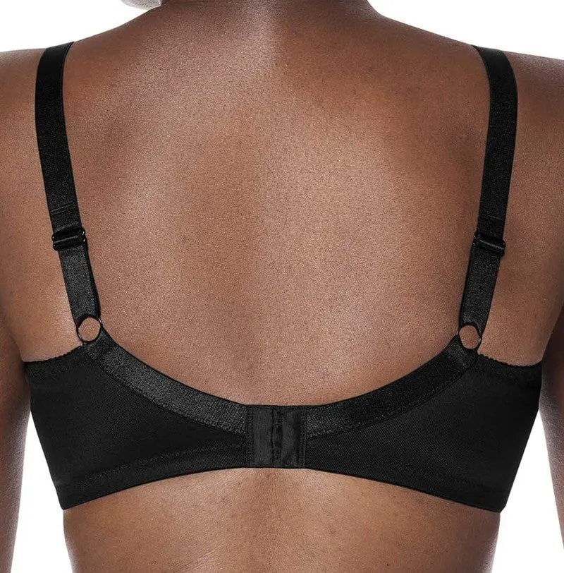Mastectomy Bra 'Nancy Wire Free Soft Cup' Black