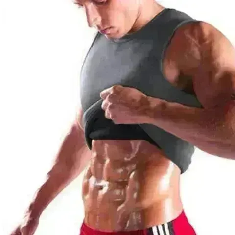 Men's Body Shaping Neoprene Workout Fitness Sauna Sweat Suit Vest