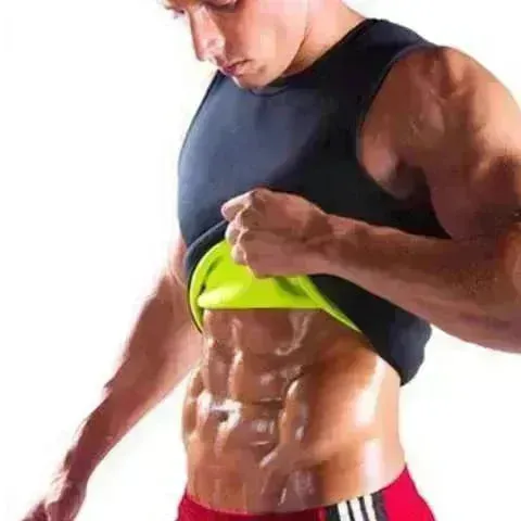 Men's Body Shaping Neoprene Workout Fitness Sauna Sweat Suit Vest