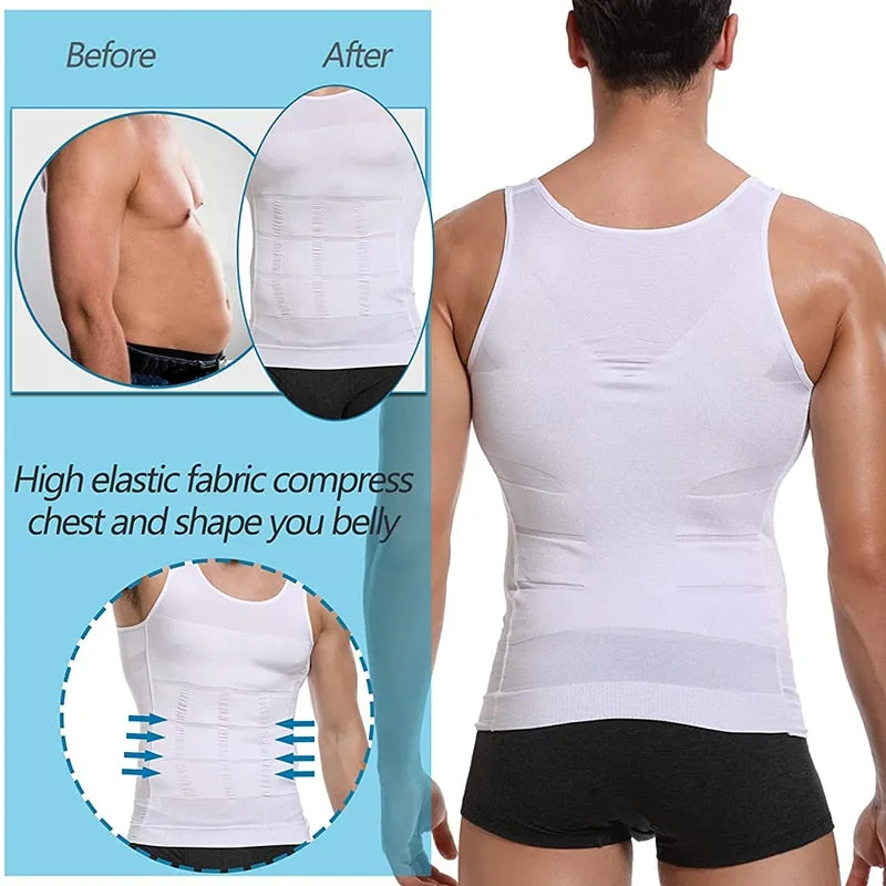 Men's Compression Slimming Vest Shapewear Shirt