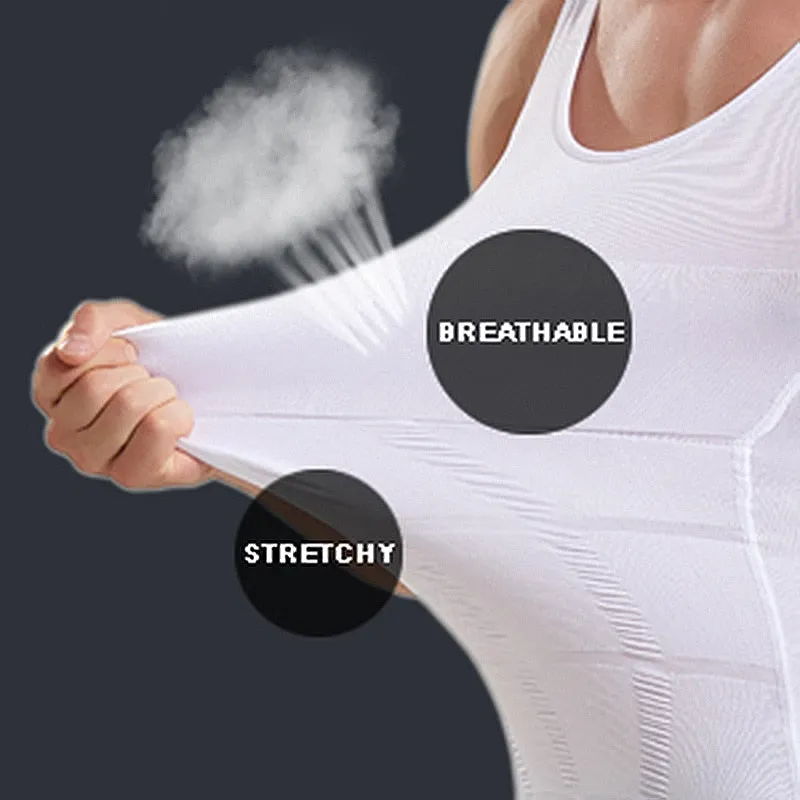 Men's Compression Slimming Vest Shapewear Shirt