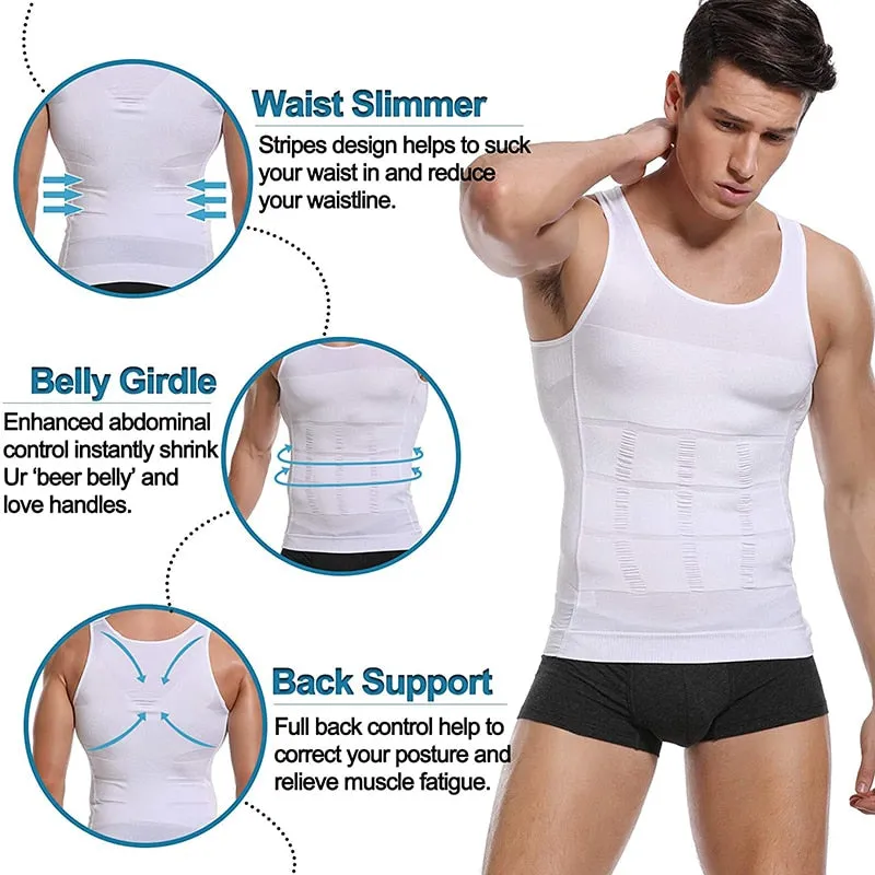 Men's Compression Slimming Vest Shapewear Shirt