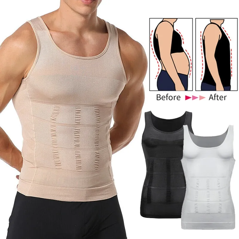 Men's Compression Slimming Vest Shapewear Shirt