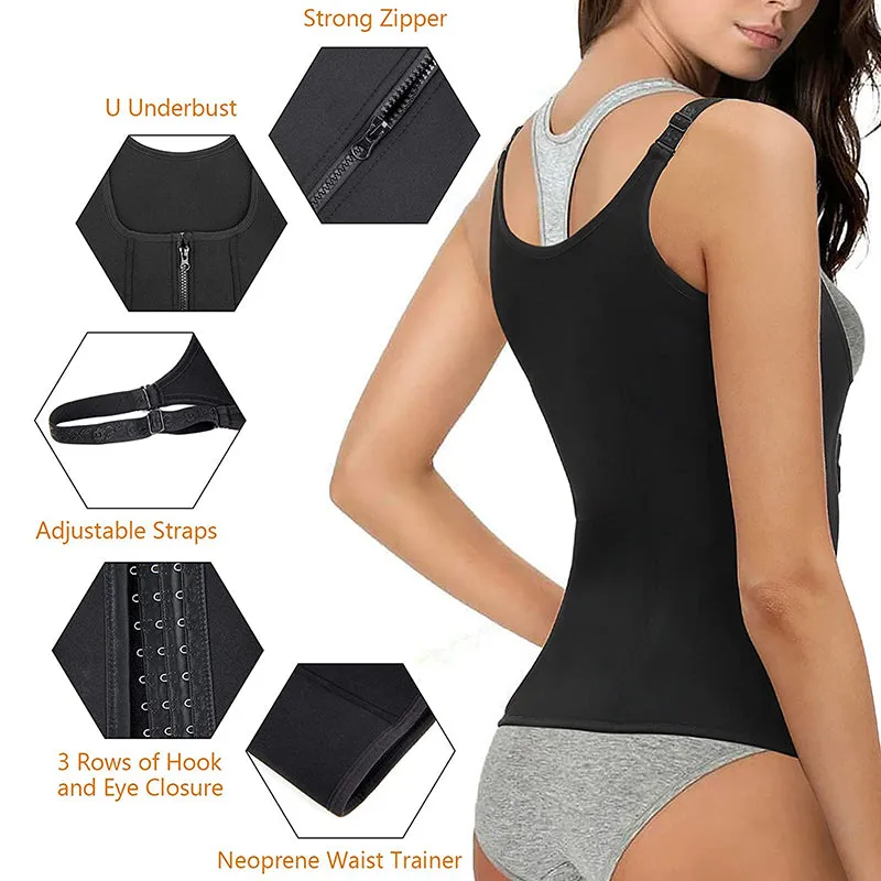 New Corset Zipper Vest Body Shaper For Women