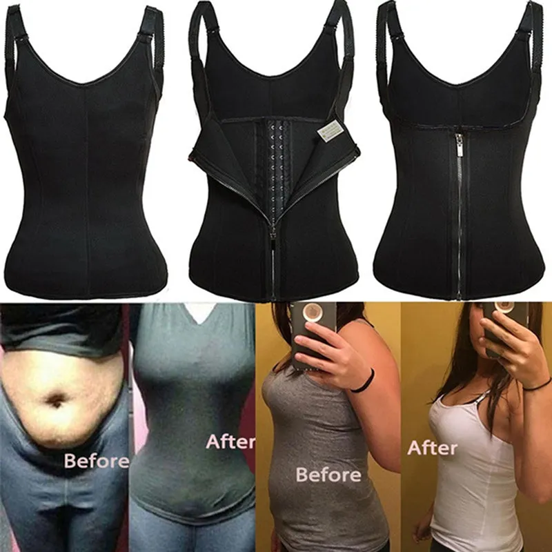 New Corset Zipper Vest Body Shaper For Women