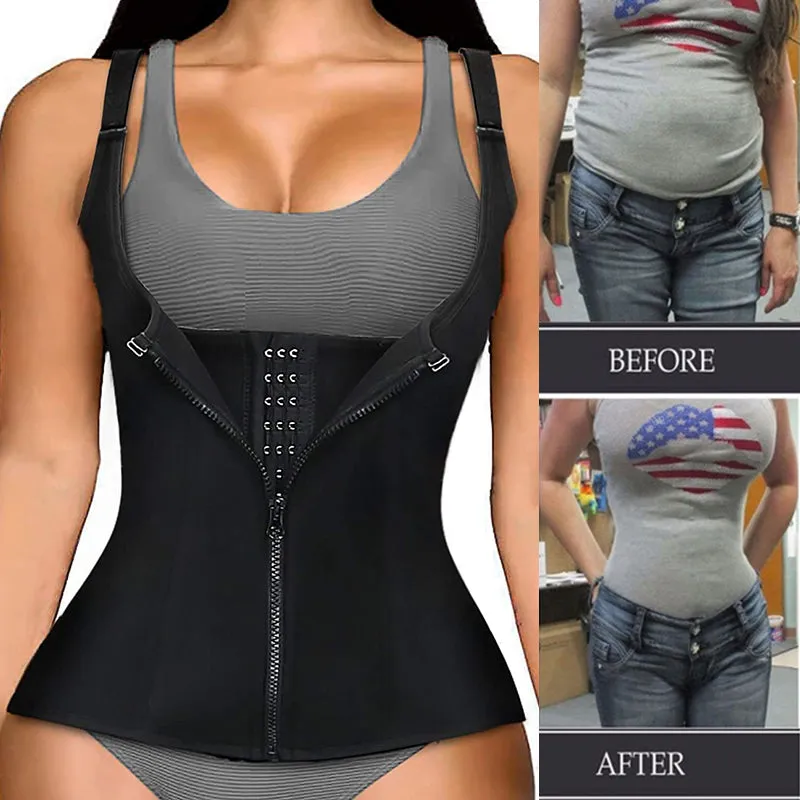 New Corset Zipper Vest Body Shaper For Women