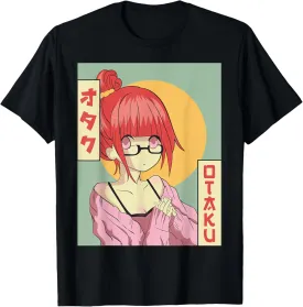 Otaku Anime Girl Japanese Vaporwave Aesthetic T-Shirt