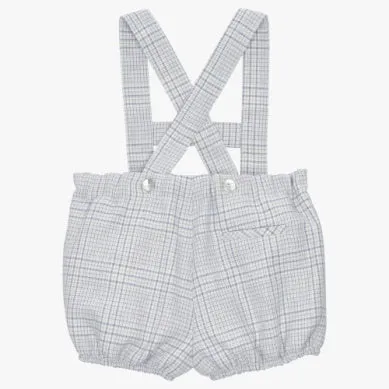 Plaid Shorts with Suspenders