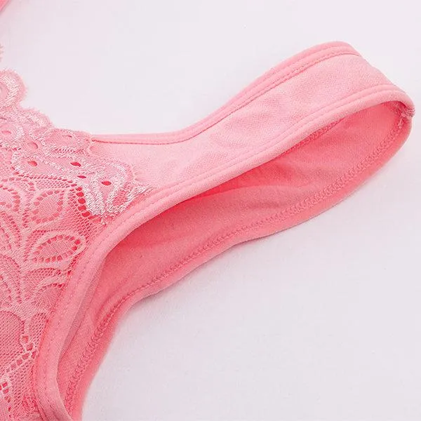 Seamless Wire-Free Lace Bras