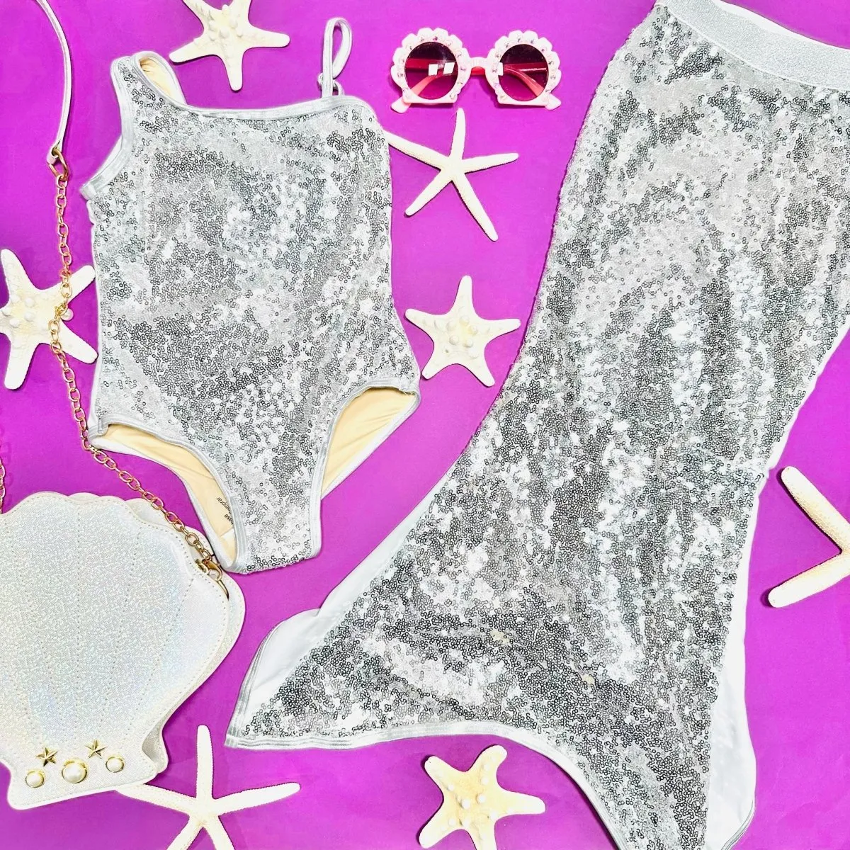 SEQUIN ONE PIECE SWIMSUIT