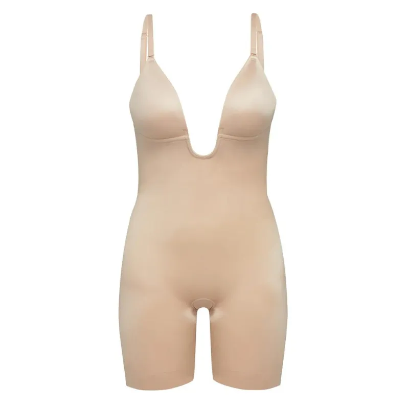 Spanx Suit Your Fancy Shaping Plunge Bodysuit Champagne