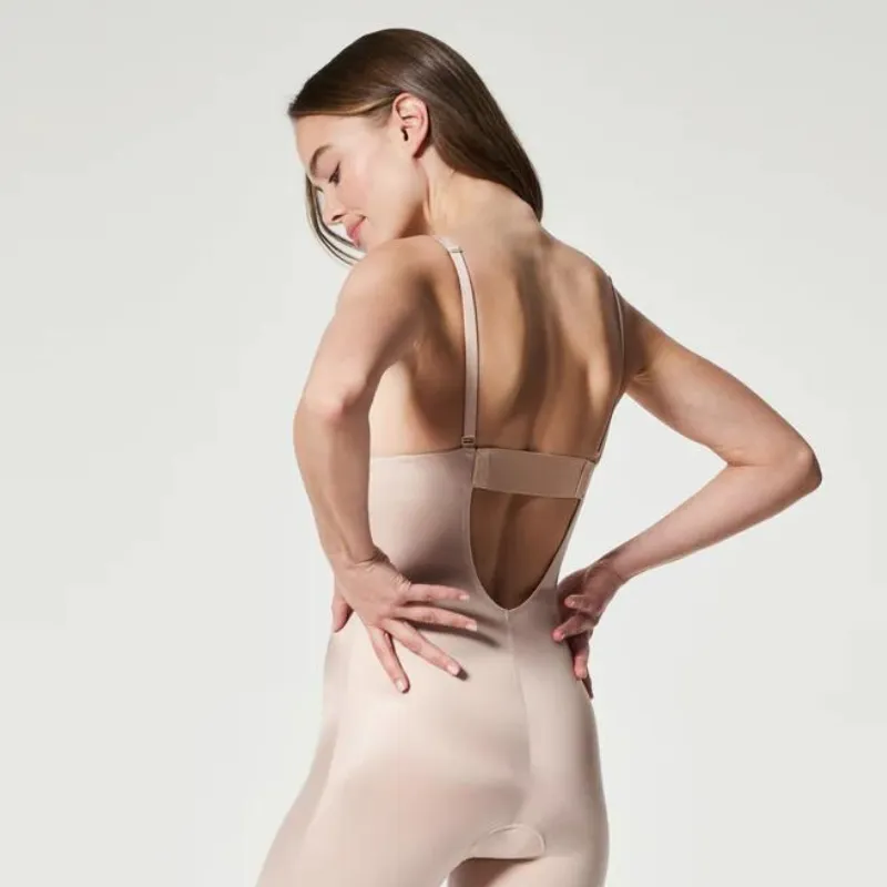 Spanx Suit Your Fancy Shaping Plunge Bodysuit Champagne