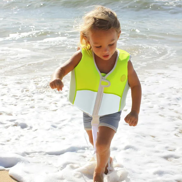 Swim Vest Shark Tribe Blue Neon Citrus Ages 1-2 S4057