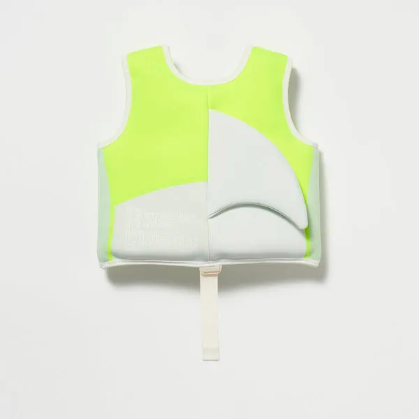 Swim Vest Shark Tribe Blue Neon Citrus Ages 1-2 S4057