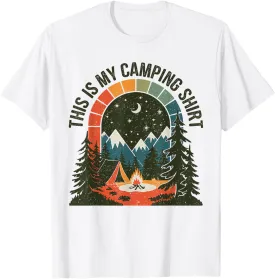 Vintage Camper This Is My Camping Hiking Clothes Women Men T-Shirt