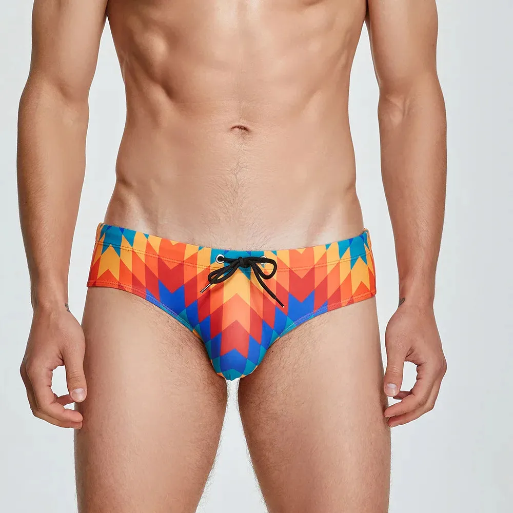 Wave Sunset Swim Briefs