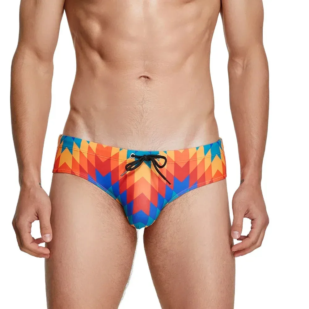 Wave Sunset Swim Briefs