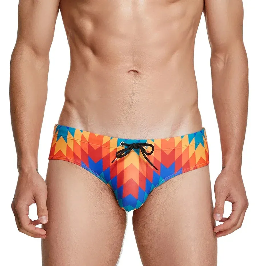 Wave Sunset Swim Briefs
