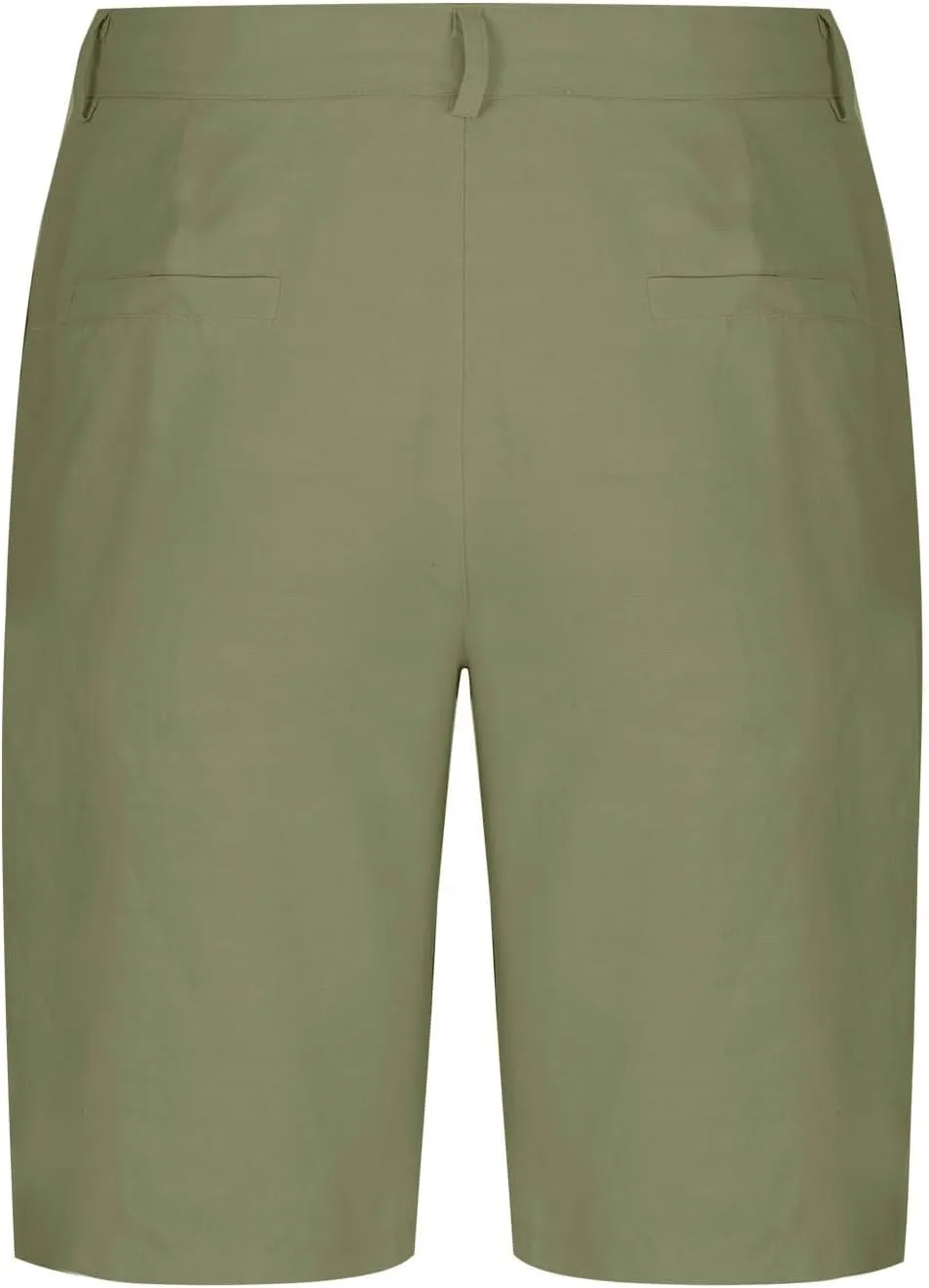 Xiaojmake Mens Linen Short Solid Summer Flat Front Casual Bermuda Shorts Button High Waisted Pleated Dress Short with Pockets