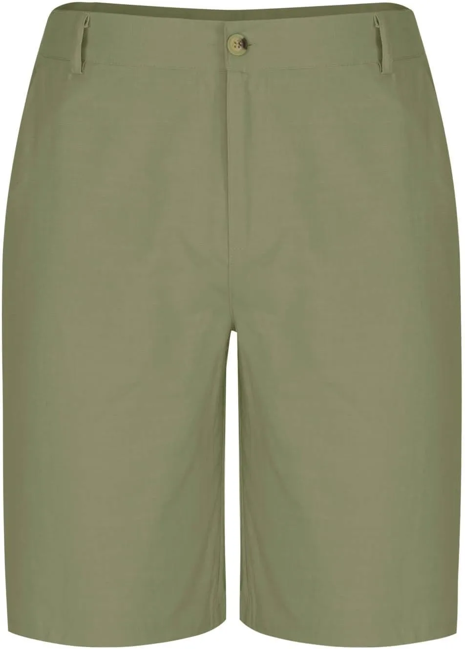 Xiaojmake Mens Linen Short Solid Summer Flat Front Casual Bermuda Shorts Button High Waisted Pleated Dress Short with Pockets